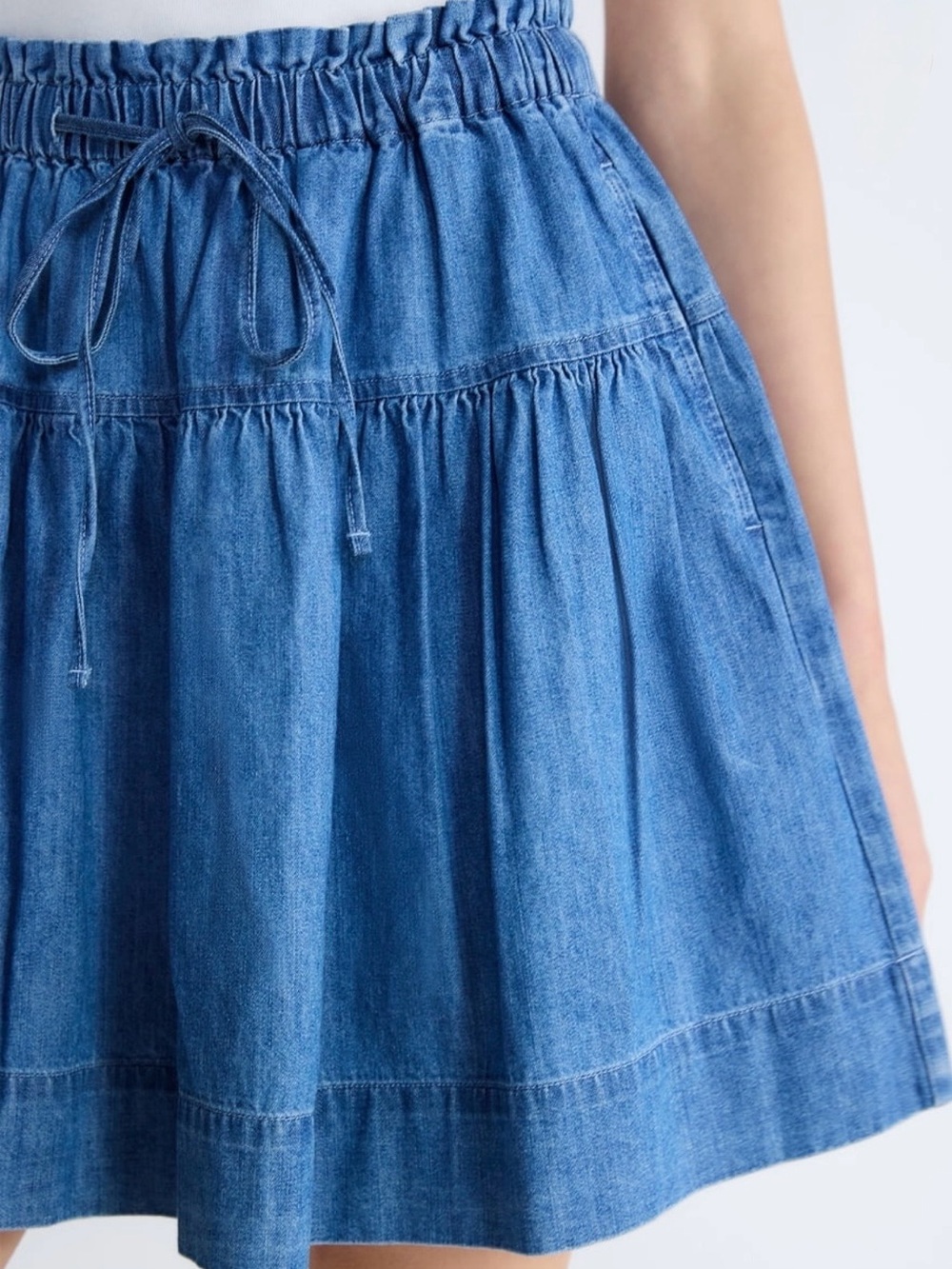 Free Assembly Blue Denim Mini Skirt - Picture 3 of 6